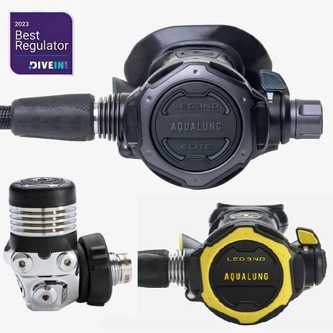 Regulator Set Aqualung set Leg3nd Elite Black Edition+Leg3nd otopus