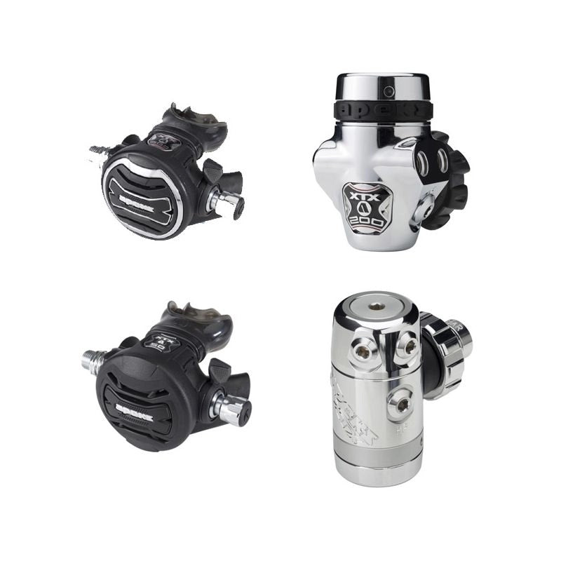 Apeks XTX 200 + XTX 50 Double Regulator Scuba Regulator Set
