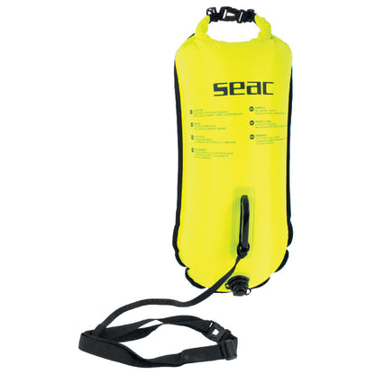 Seac Safe Dry Yellow 28Lt Swimming Buoy Bag 