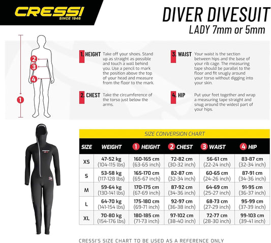 Traje de neopreno Cressi Diver de 5 mm