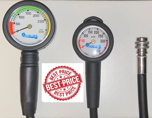 Scubatech Pressure Gauge Set + BC Hose 